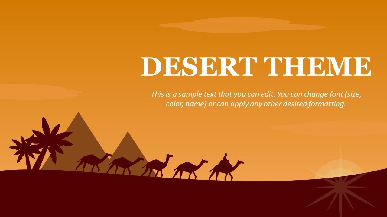Desert Theme Animated PowerPoint Template