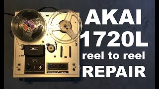 Video thumbnail for AKAI 1720L reel to reel tape recorder repair by markusfuller