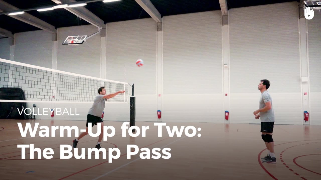 Warmup for two the bump pass Learn to Play Volleyball Sikana