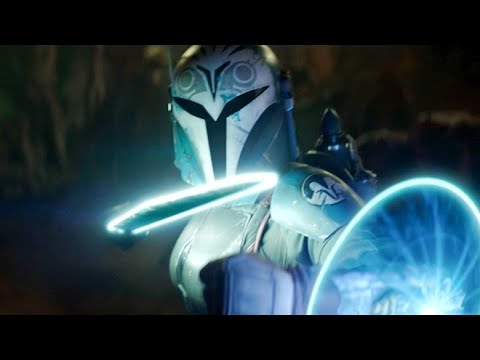 Bo Katan Rescues Din Djarin from the Cyborg [4K HDR] - The Mandalorian