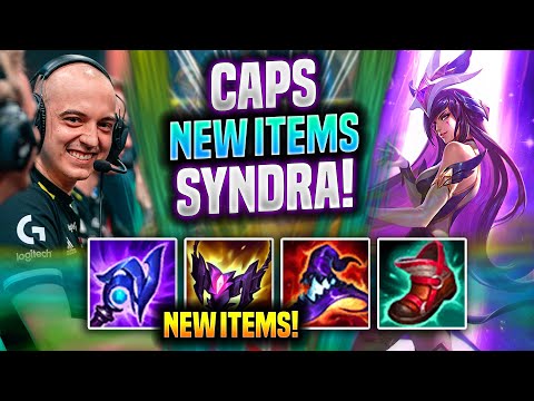 CAPS BRINGS BACK SYNDRA NEW ITEMS! - G2 Caps Plays Syndra MID vs Viktor! | Preseason 2022