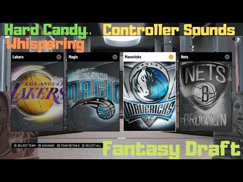 ASMR Gaming: NBA 2K19 Fantasy Draft | Hard Candy, Whispering, Controller Sounds - Relaxing Triggers