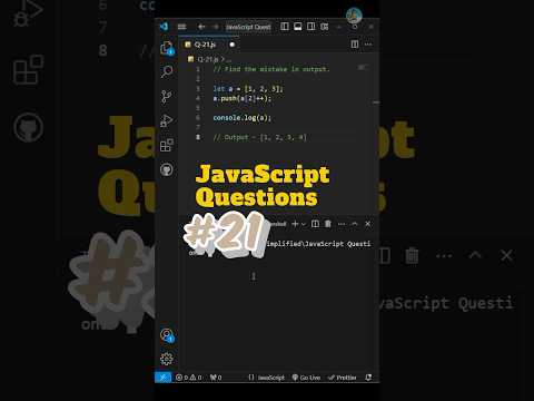 21 Javascript Questions Series Coding Webdevelopment Codingsimplifiedspace Javascripttutorial