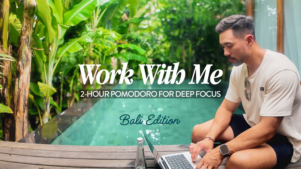 Work With Me (2 Hours) For Deep Focus with Chill Music | Pomodoro 25/5 Timer