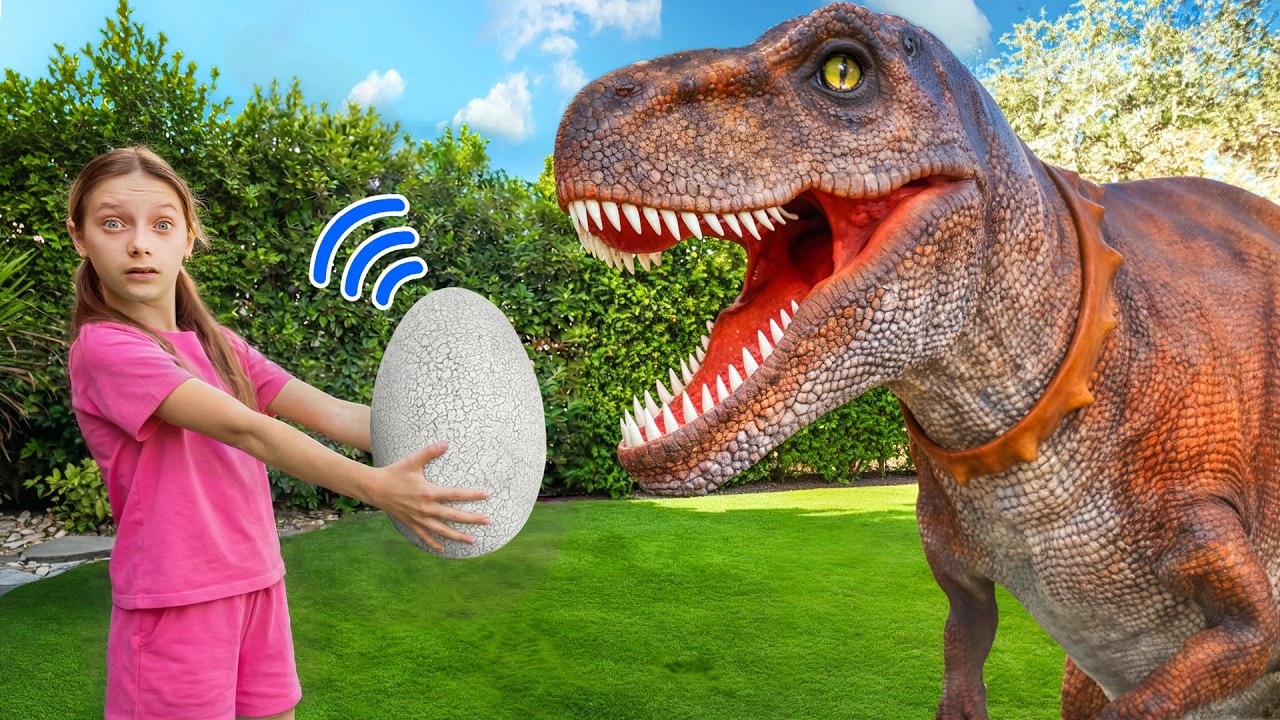Eva Found a Dinosaur Egg in the Backyard