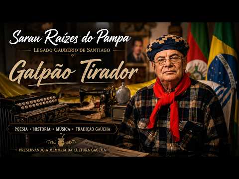 🎥 Sarau Raízes do Pampa | O Legado de Gaudério de Santiago | Galpão Tirador