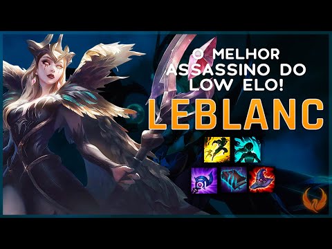 O MELHOR ASSASSINO DO LOW ELO *QUADRAKILL* - LEBLANC MID GAMEPLAY [PT-BR]