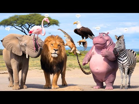 🎥 ISMERD MEG AZ AFRIKAI VADÁLLATOKAT! Állathangok, állatok megismerése gyerekeknek | 🦁🐘