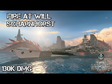 World of Warships - Fire at Will - Scharnhorst