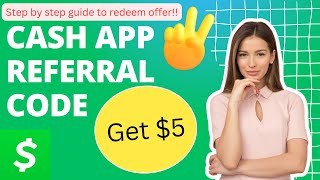How to enter a Cash App referral code. use code HXMJDLC for $5 !