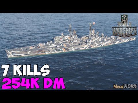 World of WarShips | Neptune | 7 KILLS | 254K Damage - Replay Gameplay 1080p 60 fps