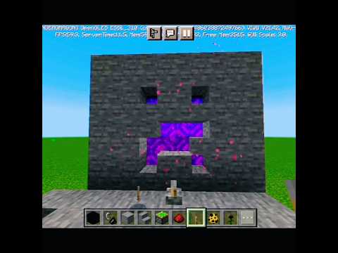 Demon 👿 mouth nither portal in Minecraft #shorts