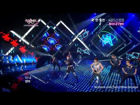 1080p HD 120810 TASTY - Spectrum (Intro) +You Know Me @ KBS Music Bank DEBUT STAGE LIVE REALLY HD