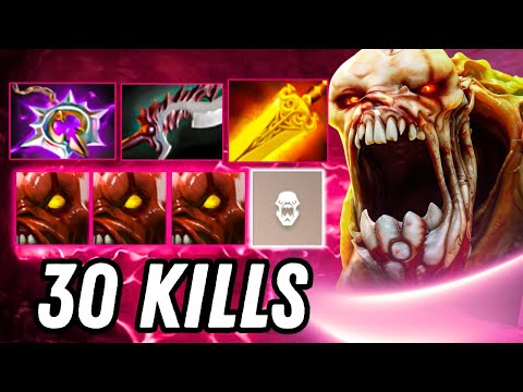 Lifestealer First Item Radiance 30Kills Nullifier + Abyssal Blade One Shot Burst Damage Dota 2