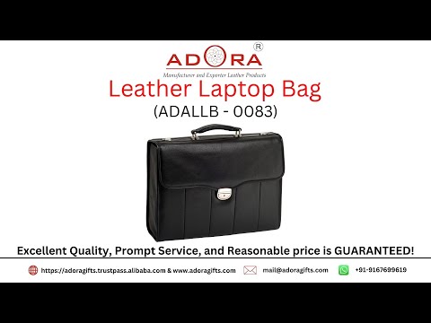 High quality real leather business laptop bag