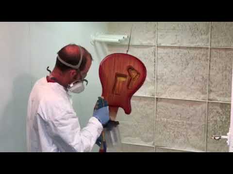 Guitar build with Paul Reed Smith - Spraying color on the back  (Step #1)