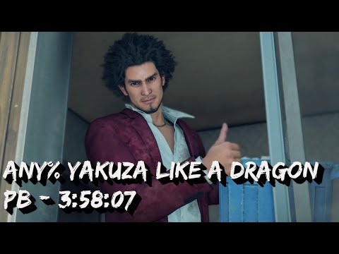 Any% Yakuza Like a Dragon Speedrun PB - 3:58:07