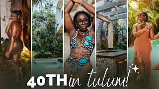 🥂TURNING 40 in TULUM pt 2✨🎉 (plate smashing, massages by the pool, private chef, girls' trip)