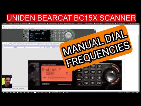 UNIDEN BCT15X SCANNER  , ENTER FREQUENCY & SAVE