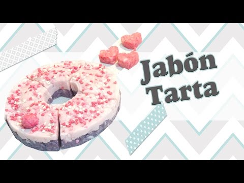 Jabón con forma de Tarta, regalo super original.