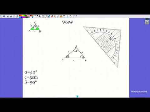 Mathe-Dreiecke zeichnen WSW