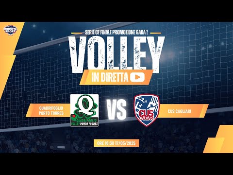 Volley CF Finale Promozione G1 - Quadrifoglio Porto Torres-Cus Cagliari (3-1)