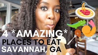 4 AMAZING Places to EAT in Savannah GA (Travel to Savannah Georgia)