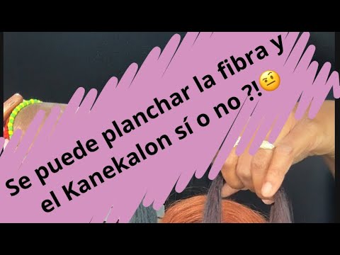 Se puede planchar la fibra y el Kanekalon sí o no ?! #tutorial #dayrisbraid #kanekalon 