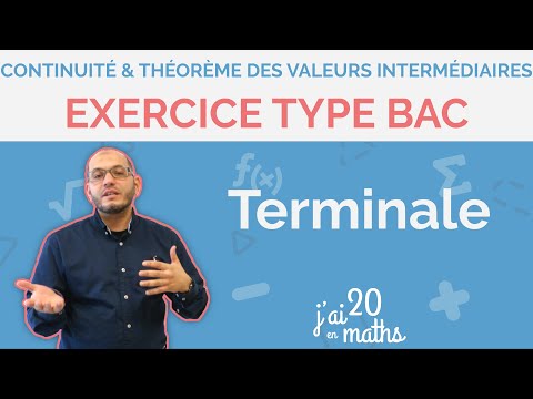 Baccalaureate-style exercise - Continuity and intermediate value theorem - Terminale