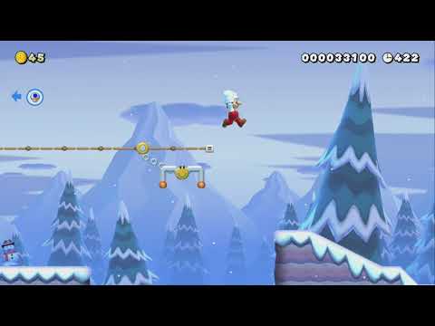 Online Versus ~ Up and Down Across the Snow by ThomasSMB - Super Mario Maker 2 - No Commentary 1bu