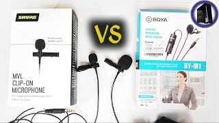 Video thumbnail for Shure MVL vs Boya M1 Lavalier Condenser Microphones by iKurlGear