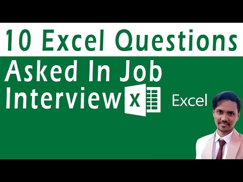 Top 10 Excel Interview Questions For Job Seekers Tutorial In Urdu or Hindi Video
