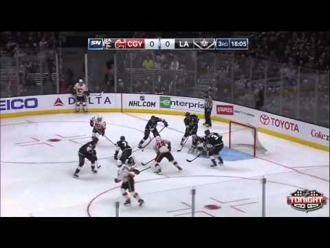 Game №46. Calgary Flames Vs. Los Angeles Kings 2:1 (ОТ) - (Обзор Матча) - (20.01.15)