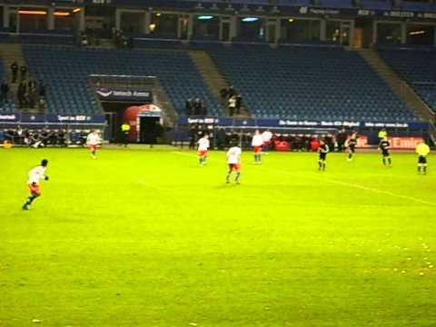 Testspiel: HSV - SV Rugenbergen, Anstoss mit kurzem Spielausschnitt