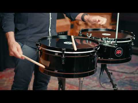 Meinl Percussion Diego Camacho Signature Timbales, Black Diamond - DC1415 - 3/3