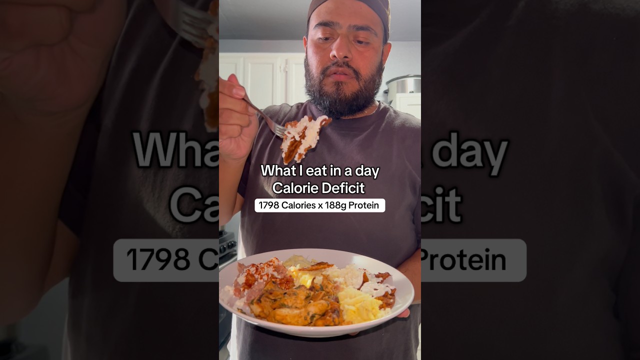 What I eat in a day, calorie deficit down over 80 lbs #whatieatinaday #caloriedeficit #weightloss