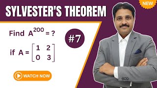SYLVESTER'S THEOREM FROM BASICS SOLVED PROBLEM 7 | UNIT : MATRICES  @TIKLESACADEMY