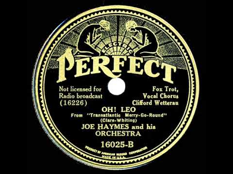 1934 Joe Haymes - Oh! Leo (Cliff Weston, vocal)