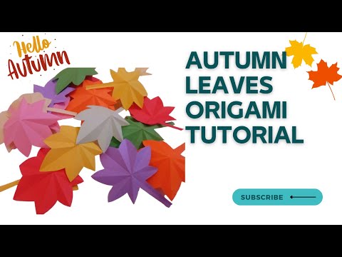 How to Make Maple Leaves Origami Tutorial! Autumn Leaves Origami! Easy and Fast! DIY!