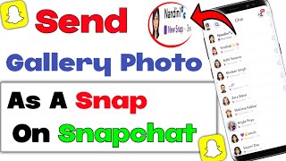 How To Send Gallery Photo As Snap On Snapchat - Step-by-Step Tutorial 👻 | Techie Tips