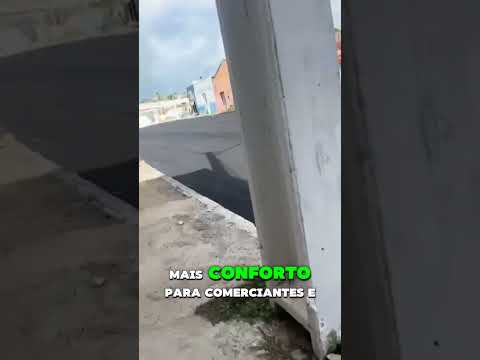 Rua recém-asfaltada melhora mobilidade e comércio em Queimadas #QueimadasBA