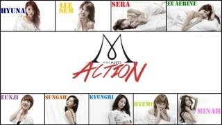 Nine Muses (나인뮤지스) - Action (Lyrics Romanized+English Translation)