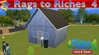 Let's Play The Sims 4 Rags to Riches Cats and Dogs EP4