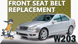 Mercedes-Benz W203 C-Class Front Seat Belt Replacement