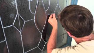 How to repair leaded glass window