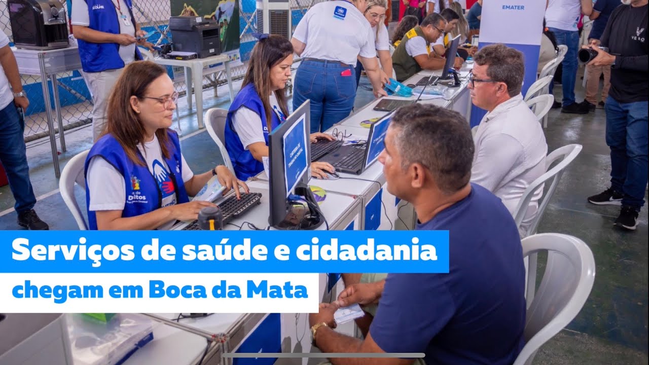 Serviços de saúde e cidadania chegam em Boca da Mata