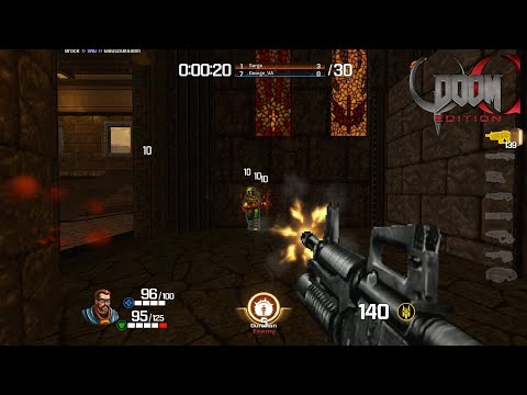 Quake Champions: Doom Edition | Deathmatch | QCDE07 Temple of Retribution | Freeman