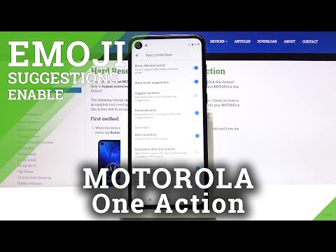How to Use Emoji Suggestions in Motorola One Action - Predictive Emoji Feature