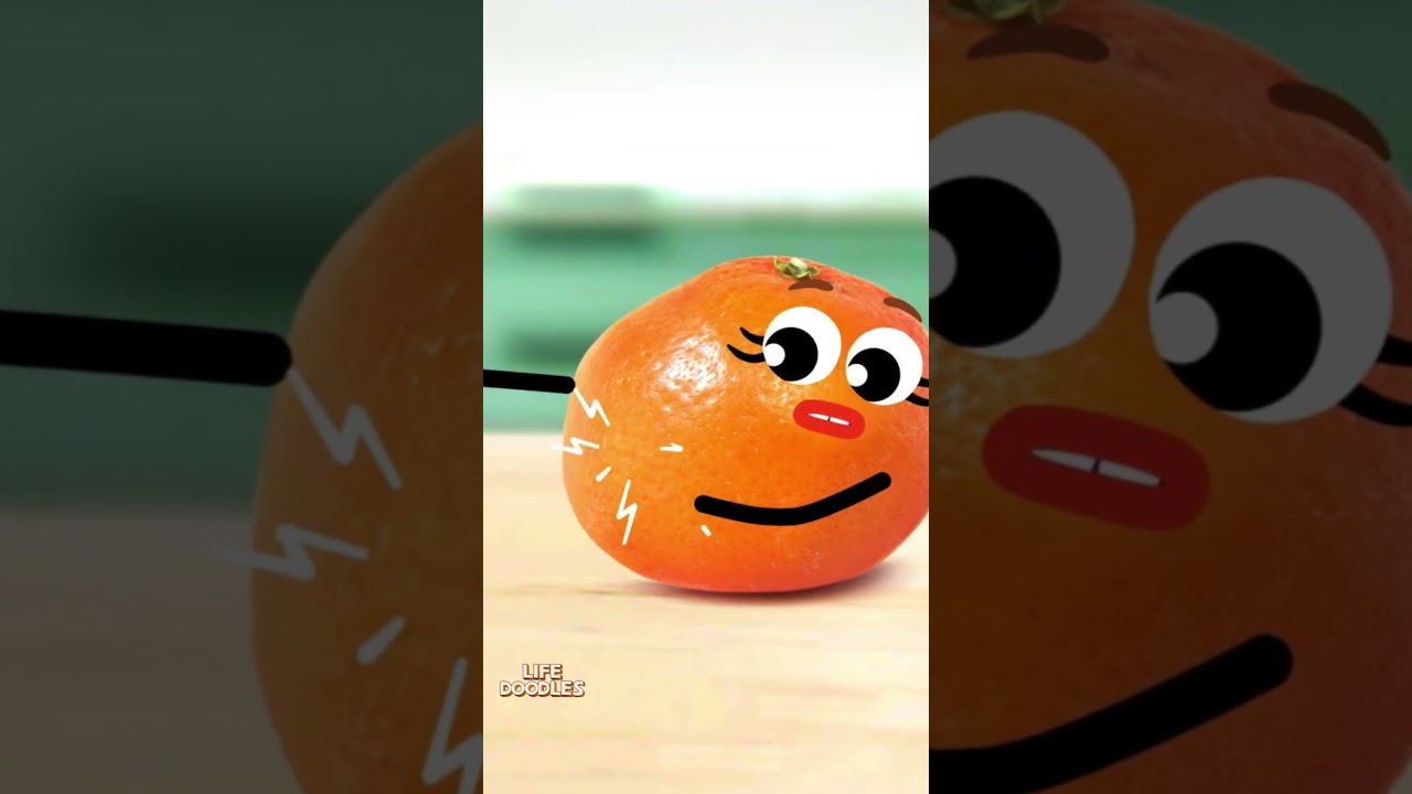 Life Doodles | orange is pregnant 😂 #lifedoodles #shorts #doodle