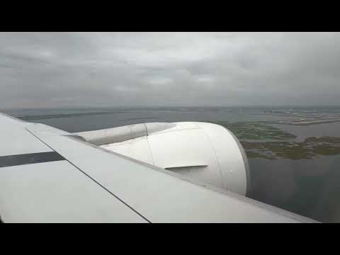 Air France Boeing 777-300ER landing at JFK Runway 4R